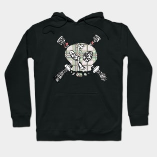 Skull & Cross-Drones Faded Hoodie